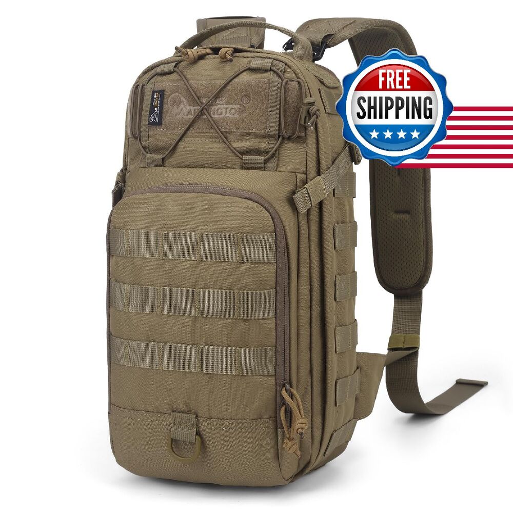 Mardingtop Small Tactical Backpack Molle Military Rucksack Daypack for Backpacki